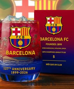 Barcelona 127th Anniversary Whiskey Glass