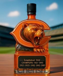 Chicago Bears Champs Whiskey Bottle