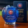 Chicago Cubs 150th Anniversary Whiskey Glass