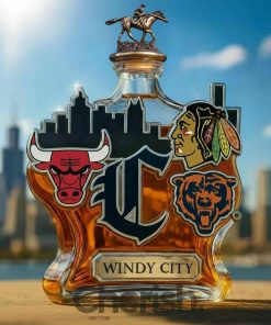 Chicago Sport Teams ‘Windy City’ Limited Edition Whiskey Bottle