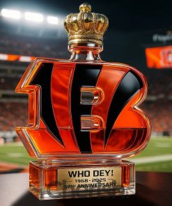 Cincinnati Bengals 57th Anniversary ‘Crowned Jungle Spirit’ Whiskey Bottle