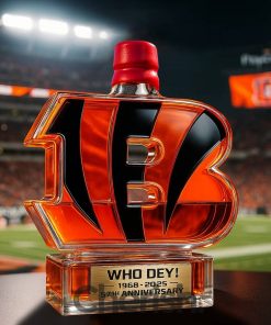 Cincinnati Bengals 57th Anniversary ‘Crowned Jungle Spirit’ Whiskey Bottle