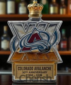 Colorado Avalanche 30th Anniversary Limited Edition Whiskey Bottle