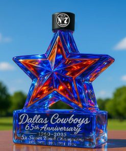 Dallas Cowboys 65th Anniversary Whiskey Bottle