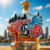 Detroit Tigers ‘Fierce Tiger Head’ 4x World Series Champions Whiskey Bottle