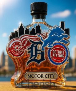 Detroit Sport Teams ‘Motor City’ Limited Edition Whiskey Bottle