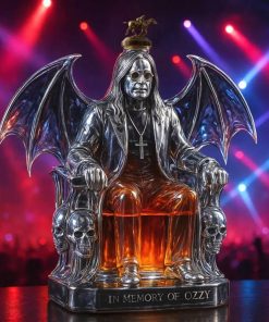 In Memory of Ozzy Osbourne Whiskey Bottle
