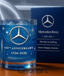 Mercedes Benz 100th Years Anniversary Whiskey Glass