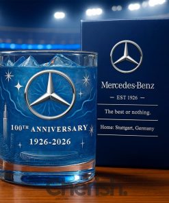 Mercedes Benz 100th Years Anniversary Whiskey Glass