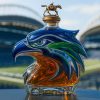 San Francisco 49ers Joe Montana the Catch Legendary Football Moment 80th Anniversary Whiskey Bottle