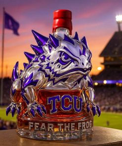 TCU Horned Frogs “Fear The Frog” Limited Edition Whiskey Bottle