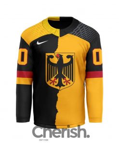 Team Germany 2026 Olympic Winter Mix Design Hockey Jersey