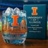University of Illinois 158th Anniversary Commemorative Whiskey Glass