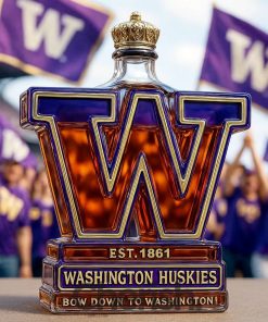 Washington Huskies Limited Edition Whiskey Bottle