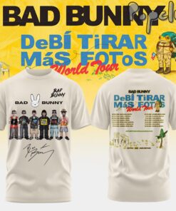 Bad Bunny DeBÍ TiRAR MáS FOToS World Tour T-Shirt