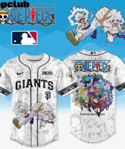 San Francisco Giants Bay Area Baseball x One Piece Gear 5 Jersey – Monkey D. Luffy Elbaf Arc Inspired Jersey