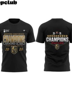 Vegas Golden Knights 2026 NHL Western Conference Champions Limited Shirt Black V4