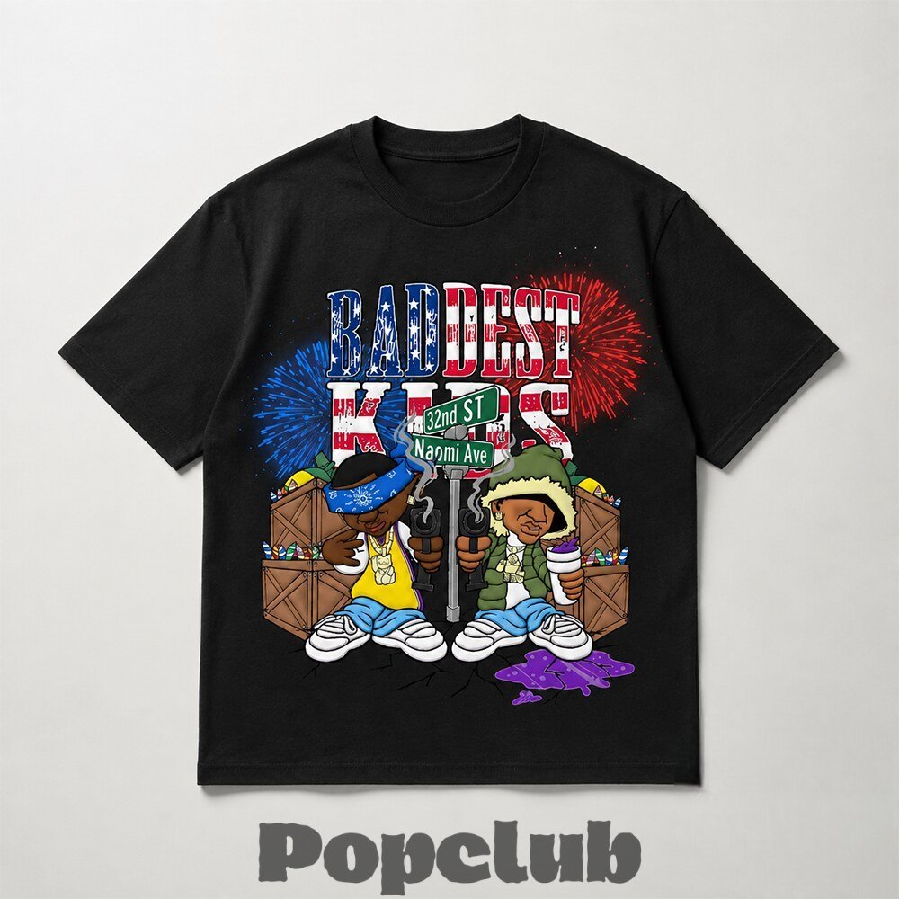 Adam22 Jaden Newman Baddest Kids Streetwear T-Shirt Adam22 Jaden Newman Baddest Kids Streetwear T-Shirt