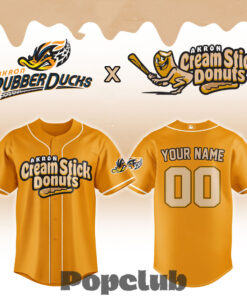 Akron RubberDucks x Cream Stick Donuts Custom Baseball Jersey