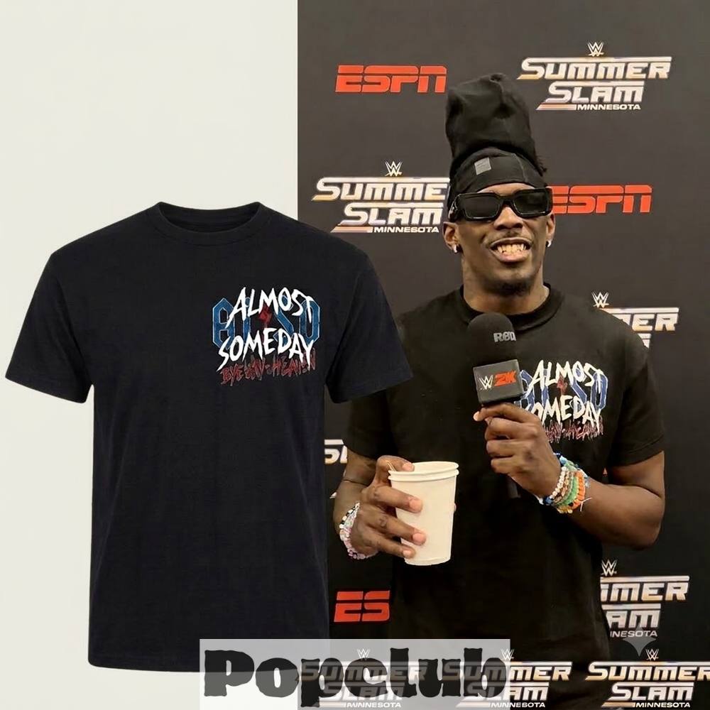 Almost Someday Bye Bye Heaven SummerSlam Black T-Shirt Almost Someday Bye Bye Heaven SummerSlam Black T-Shirt
