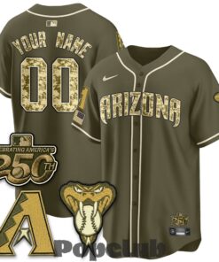 Arizona Diamondbacks Salute to Service 2026 Premier Custom Jersey