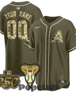 Arizona Diamondbacks Salute to Service 2026 Premier Custom Jersey