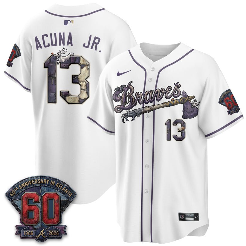 Atlanta Braves Nightmare Halloween Edition Baseball Jersey Atlanta Braves Nightmare Halloween Edition Baseball Jersey