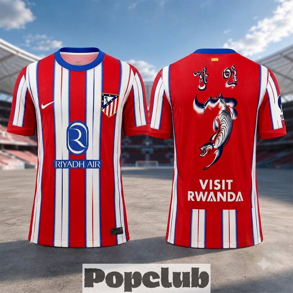 Atletico Madrid Over the Pitch Hyeokpil Special Edition Soccer Jersey Atletico Madrid Over the Pitch Hyeokpil Special Edition Soccer Jersey