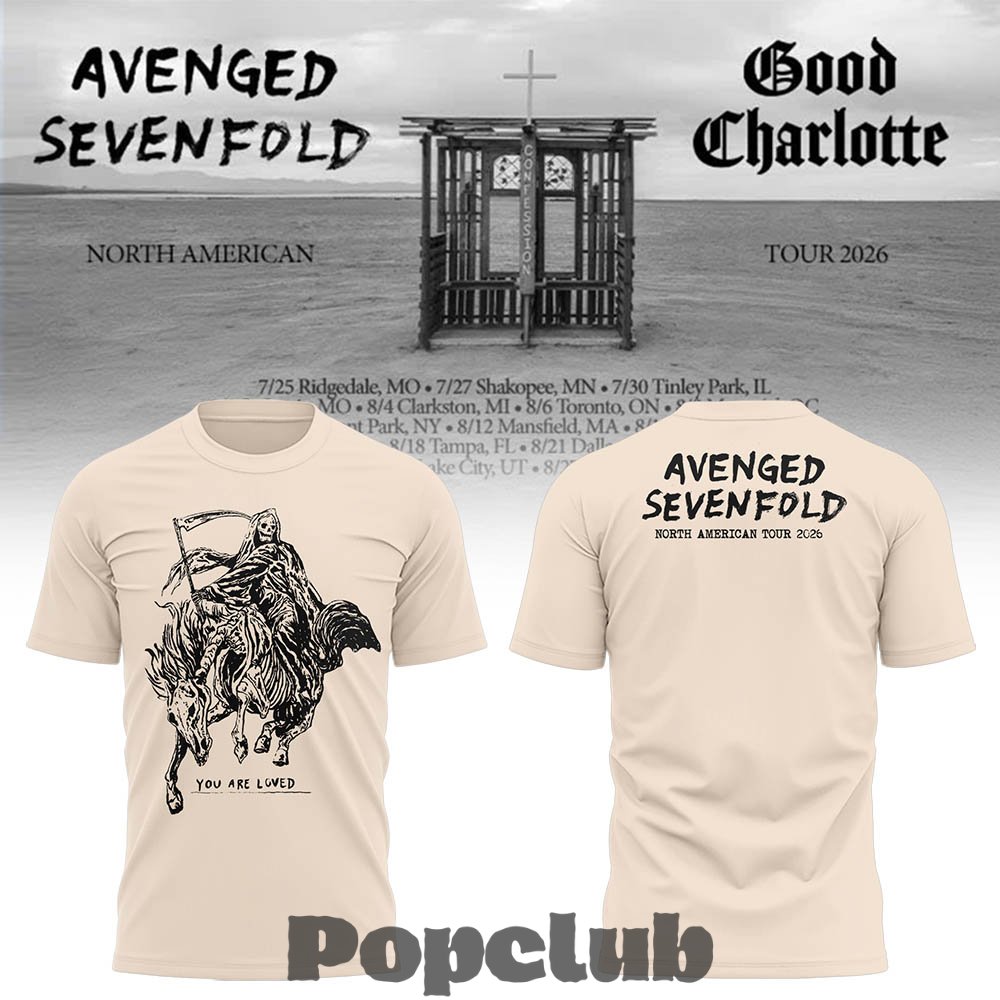 Avenged Sevenfold A7X 2026 North American Tour Shirt Avenged Sevenfold A7X 2026 North American Tour Shirt