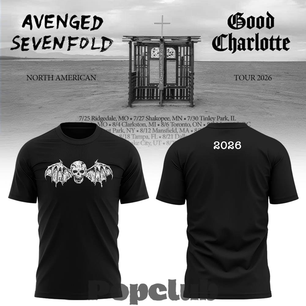 Avenged Sevenfold A7X 2026 North American Tour Shirt Avenged Sevenfold A7X 2026 North American Tour Shirt