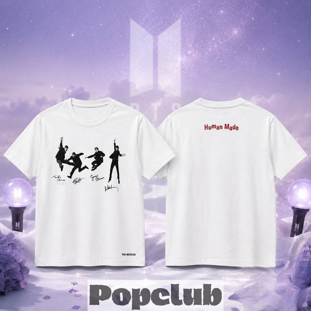BTS J-HOPE in Paris Human Made Beatles T-Shirt BTS J-HOPE in Paris Human Made Beatles T-Shirt