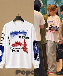BTS V Taehyung Celine Je Taime Paris Sweatshirt