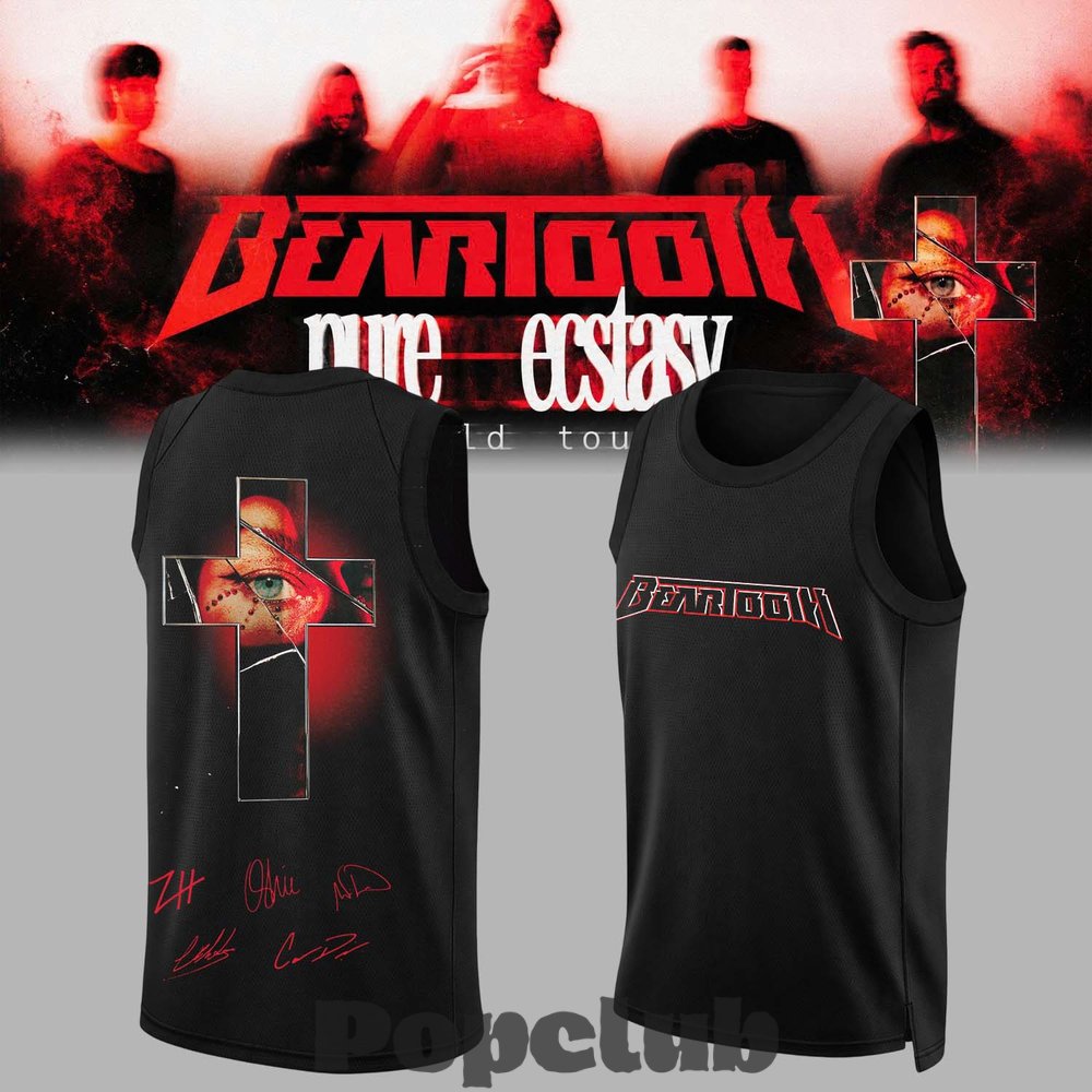 Beartooth “Pure Ecstasy World Tour” 2026 Basketball Jersey Beartooth “Pure Ecstasy World Tour” 2026 Basketball Jersey