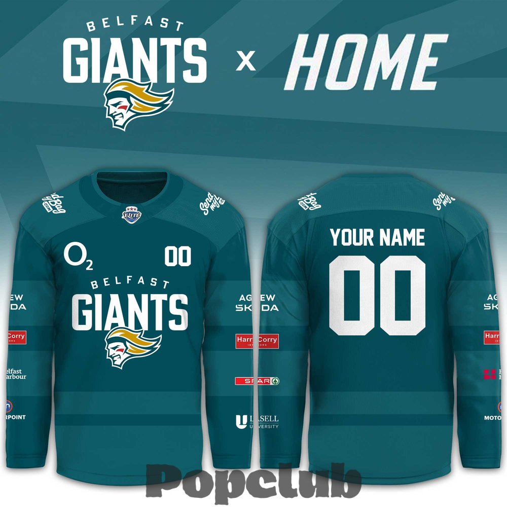 Belfast Giants 2026-27 Custom Home Jersey Belfast Giants 2026-27 Custom Home Jersey