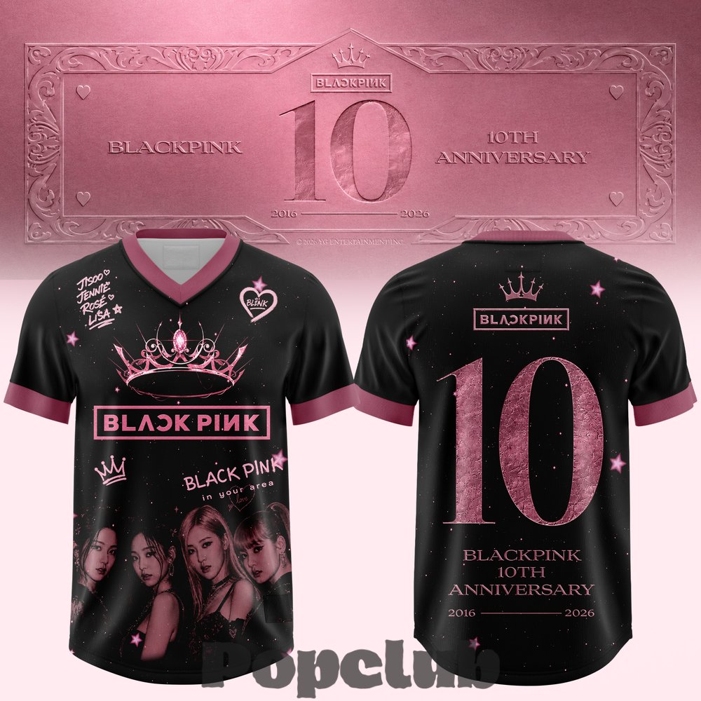 Blackpink 10th Anniversary Football Jersey - POPCLUB