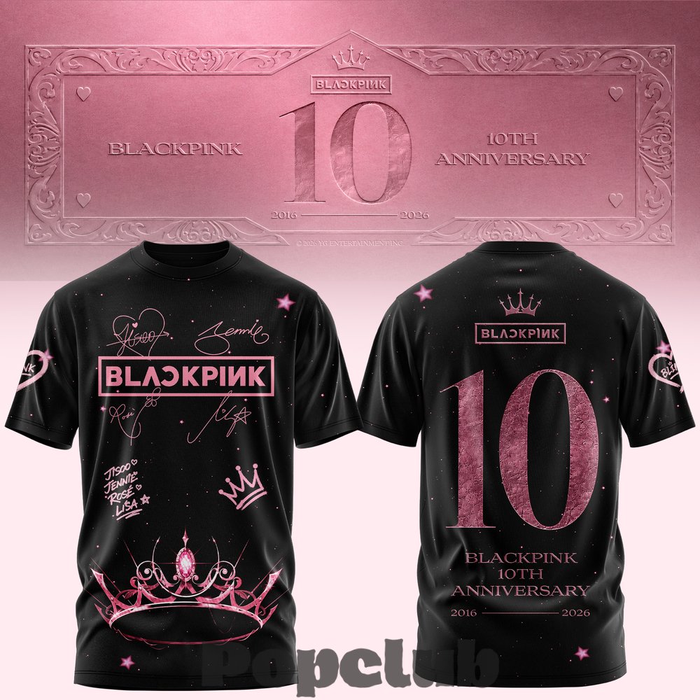Blackpink 10th Anniversary T-Shirt Blackpink 10th Anniversary T-Shirt