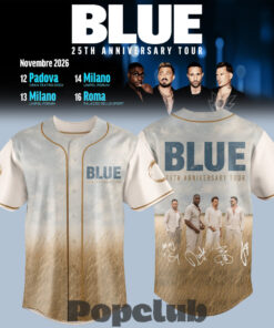 Blue 25th Anniversary Tour Baseball Jersey