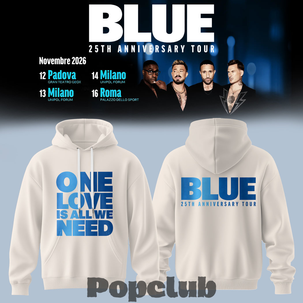 Blue 25th Anniversary Tour Hoodie Blue 25th Anniversary Tour Hoodie