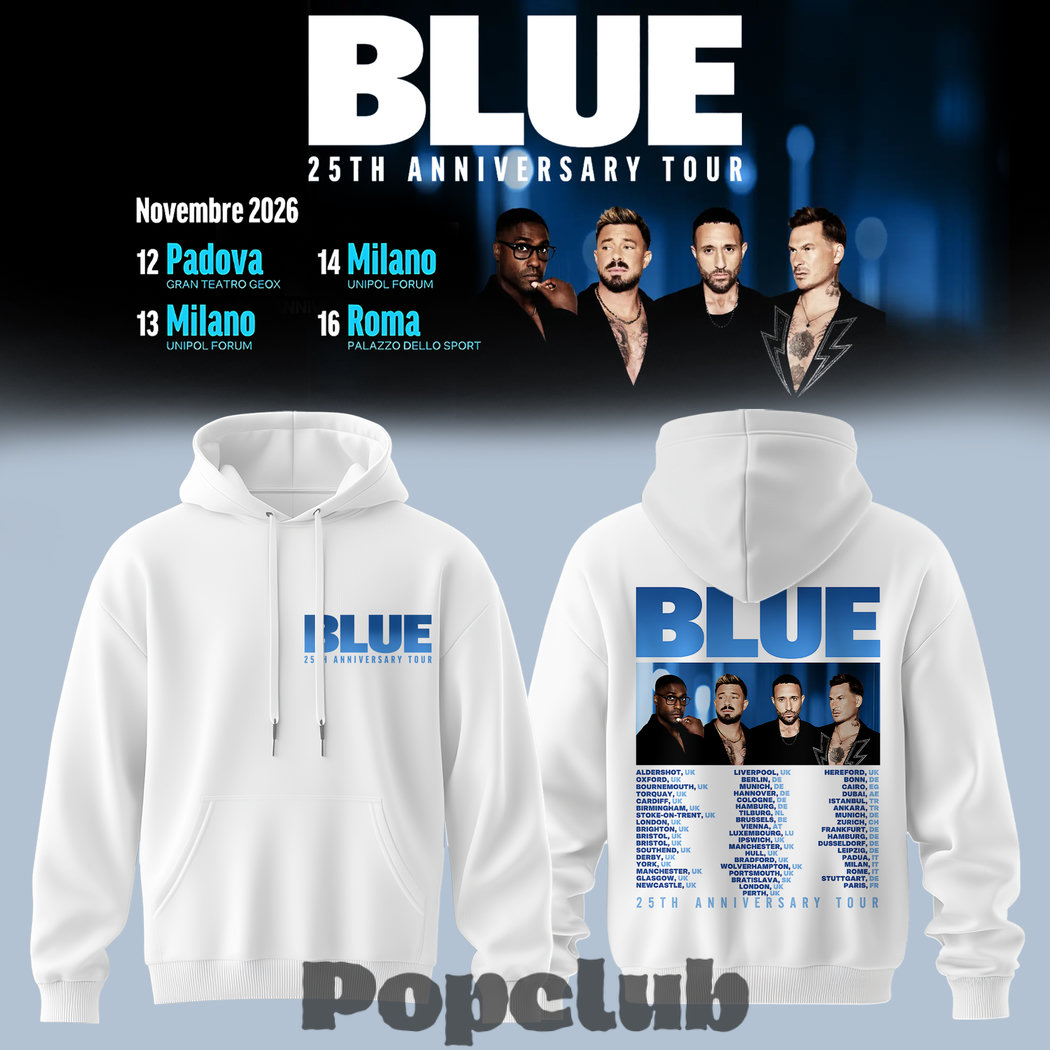 Blue 25th Anniversary Tour Hoodie Blue 25th Anniversary Tour Hoodie