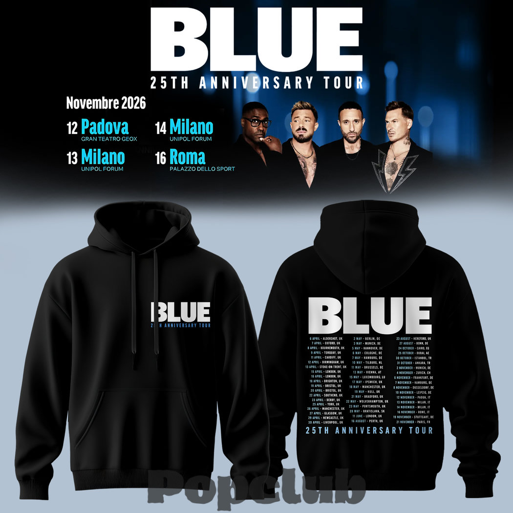 Blue 25th Anniversary Tour Hoodie Blue 25th Anniversary Tour Hoodie