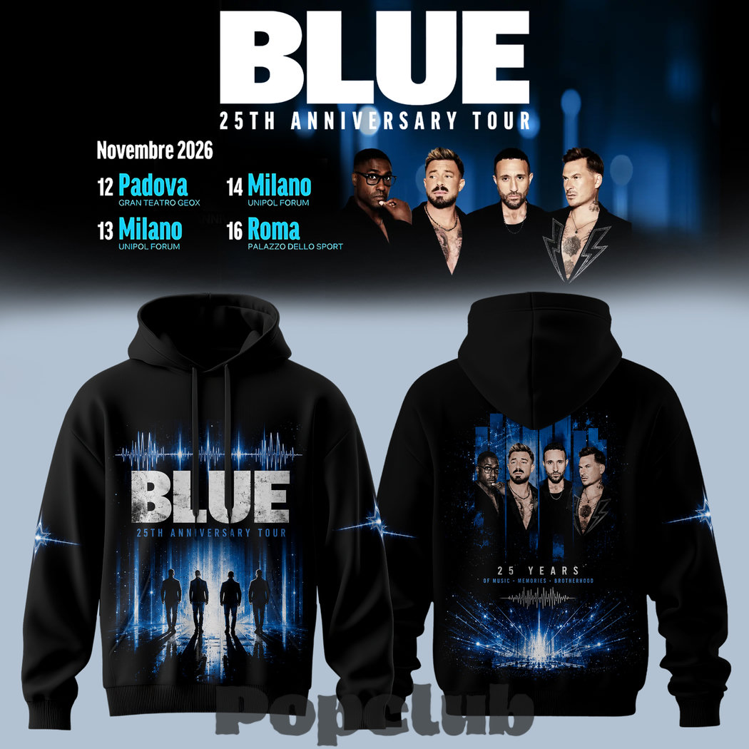 Blue 25th Anniversary Tour Hoodie Blue 25th Anniversary Tour Hoodie