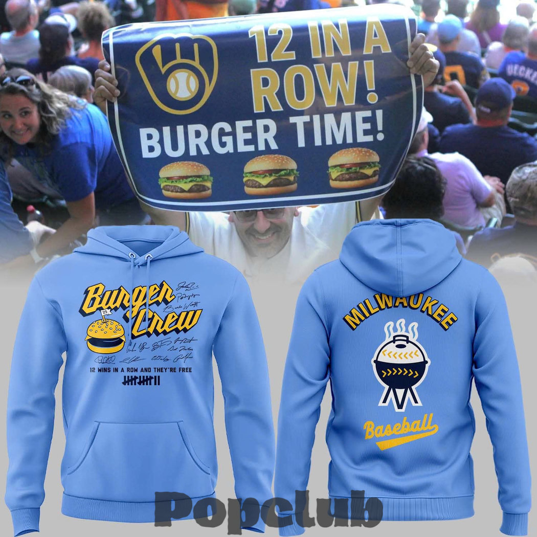Milwaukee Brewers Burger Crew Hoodie Milwaukee Brewers Burger Crew Hoodie