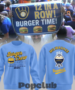 Milwaukee Brewers Burger Crew Sweatshirt