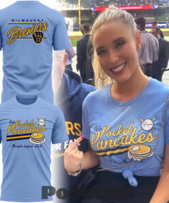Milwaukee Brewers Coach Pat Murphy Pocket Pancakes T-Shirt