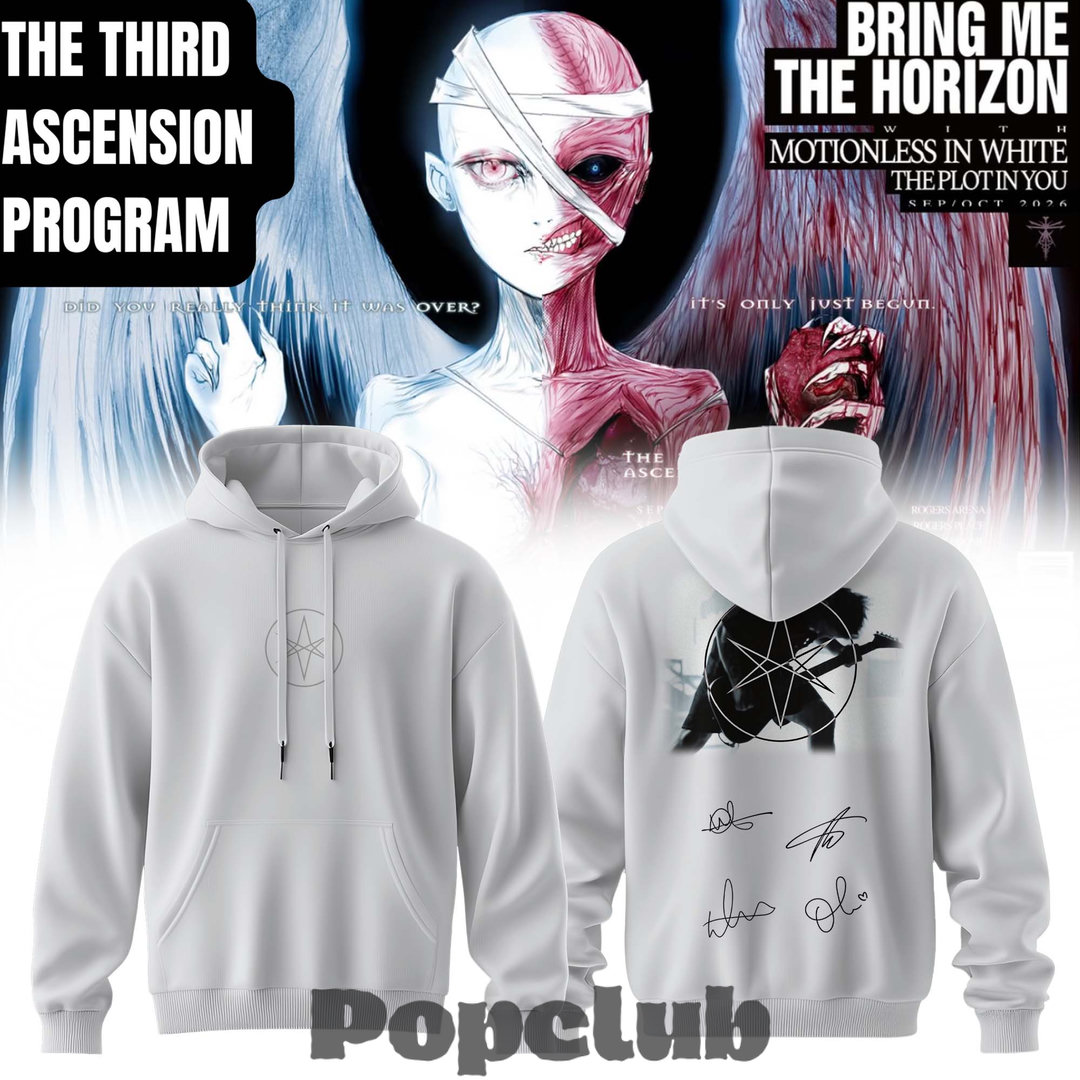 Bring Me The Horizon “The Third Ascension Program 2026” Signature Hoodie Bring Me The Horizon “The Third Ascension Program 2026” Signature Hoodie