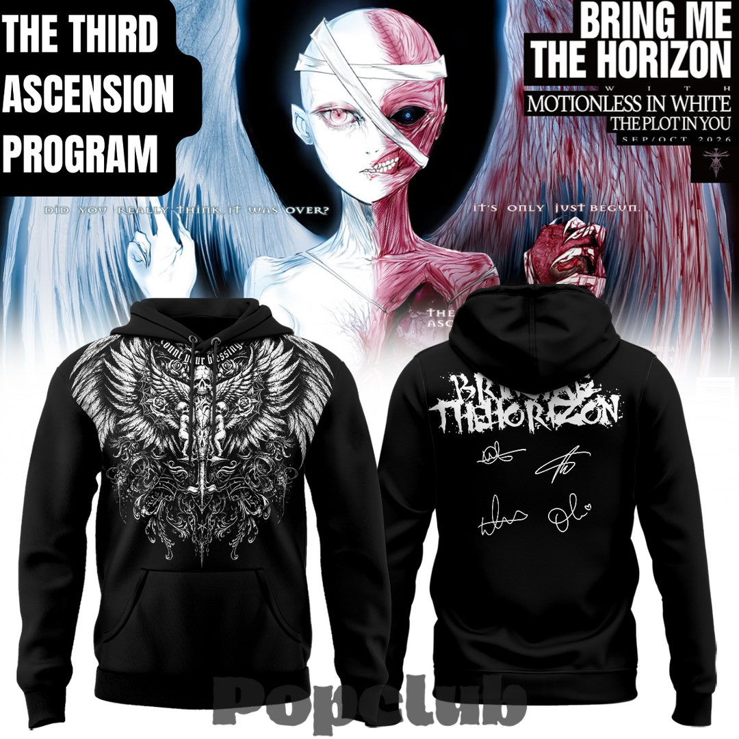Bring Me The Horizon “The Third Ascension Program 2026” Signature Hoodie Bring Me The Horizon “The Third Ascension Program 2026” Signature Hoodie