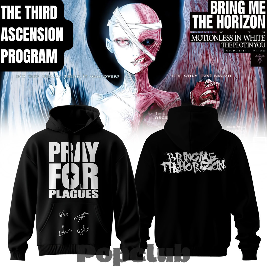 Bring Me The Horizon “The Third Ascension Program 2026” Signature Hoodie Bring Me The Horizon “The Third Ascension Program 2026” Signature Hoodie