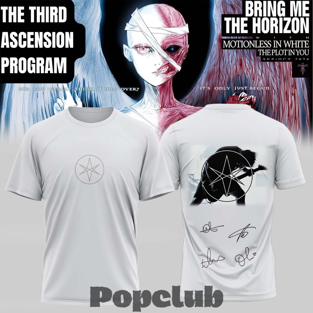 Bring Me The Horizon “The Third Ascension Program 2026” Signature T-Shirt Bring Me The Horizon “The Third Ascension Program 2026” Signature T-Shirt
