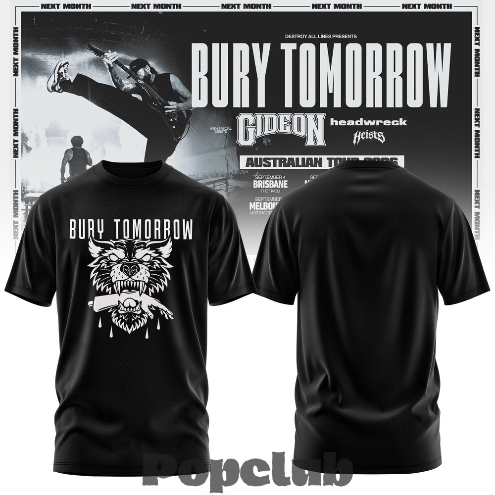 Bury Tomorrow – ‘Will You Haunt Me’ Australian Tour 2026 2D T-Shirt Bury Tomorrow – ‘Will You Haunt Me’ Australian Tour 2026 2D T-Shirt