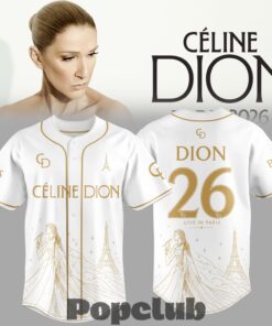 Céline Dion Le Grand Retour 2026 “White Symphony” Baseball Jersey